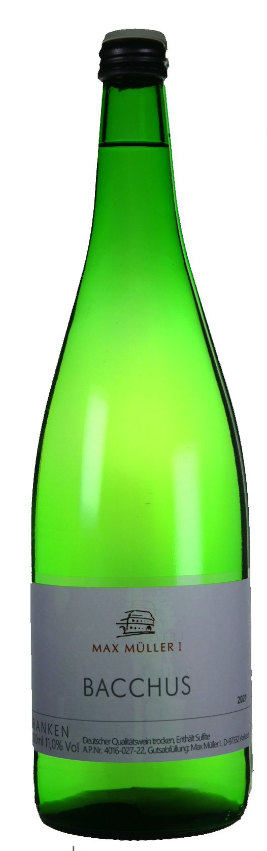 Bacchus halbtrocken - Weingut Max Müller I. - Volkach 1 Liter