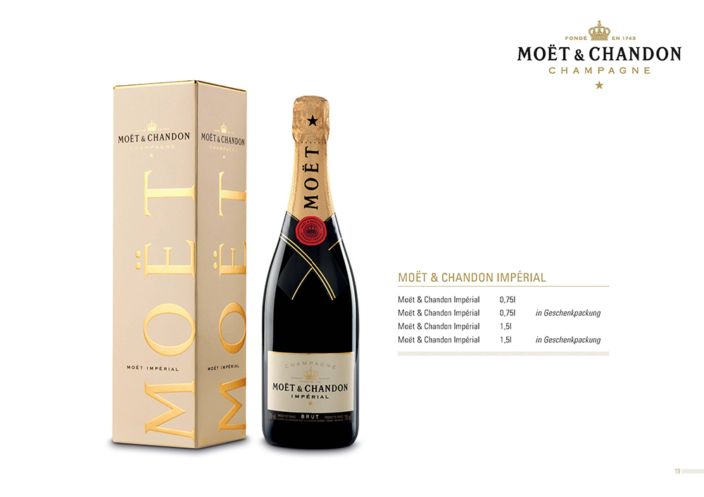 Moet brut Imperial Halbe - Demi - Klein 