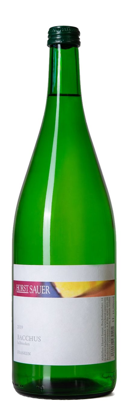 Bacchus halbtrocken - Weingut Horst Sauer Escherndorf | LITERFLASCHE